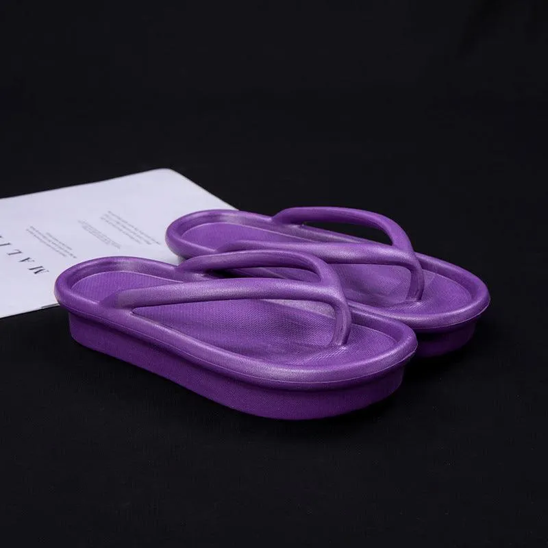 Thick-soled heightened couple non-slip sandals and slippers