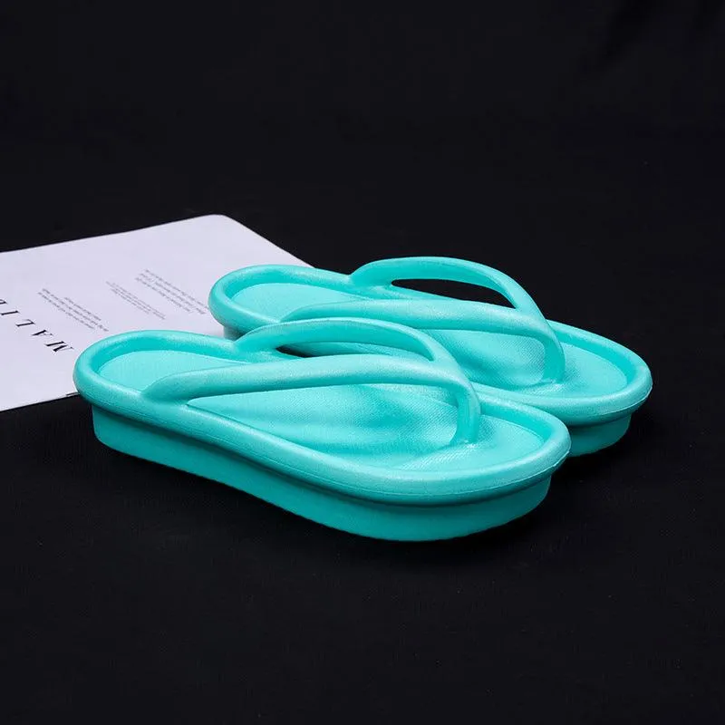 Thick-soled heightened couple non-slip sandals and slippers