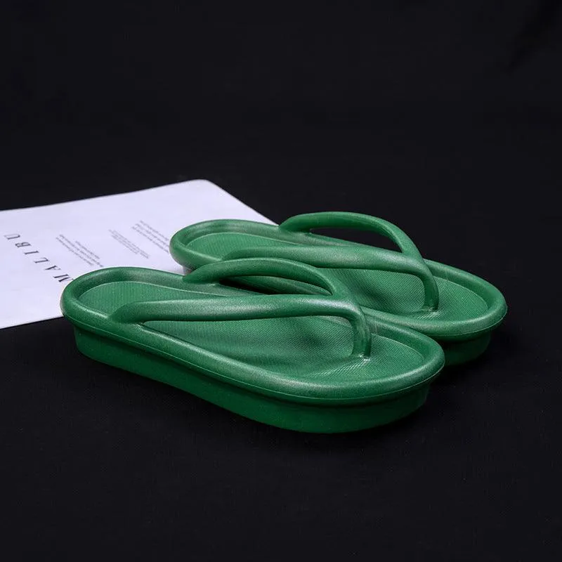 Thick-soled heightened couple non-slip sandals and slippers