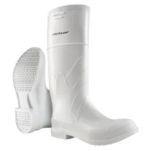White Boots, PVC, Steel Toe, Size 8, Puncture Resistant Sole