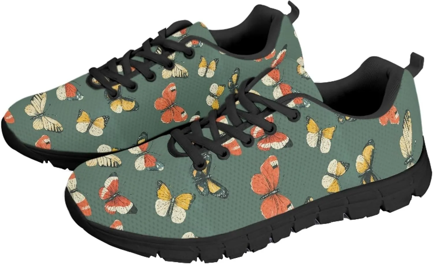 Womens Running Shoes Trainer Sports Causal Travel Sneaker Walking Low Heel Lace up Breathable Flexible Shoe